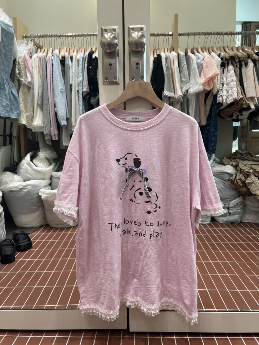 BE&amp;BE東大門實拍韓國女士新品休閑時尚26春夏職業T恤BE&beT恤圖色2