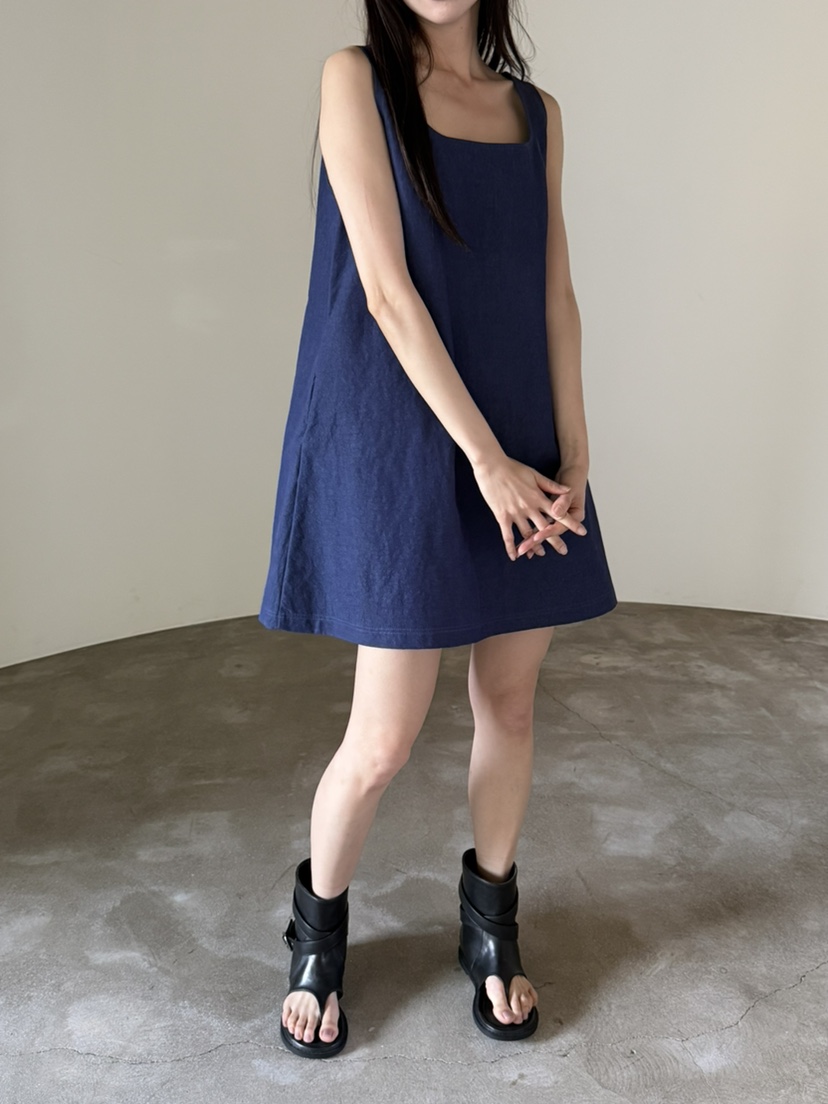 FOSET韓國東大門代購女士新款時尚推薦26夏季職業連衣裙雙面FOSET連衣裙