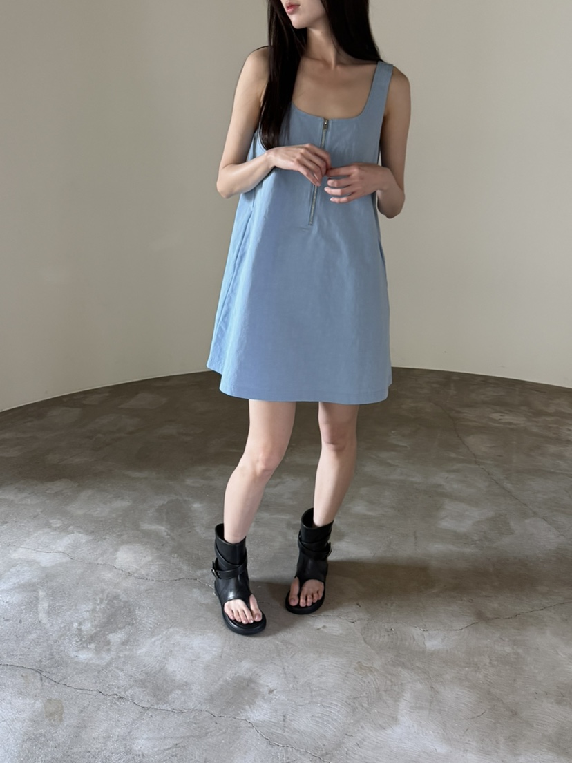 FOSET韓國東大門代購女士新款時尚推薦26夏季職業連衣裙雙面FOSET連衣裙