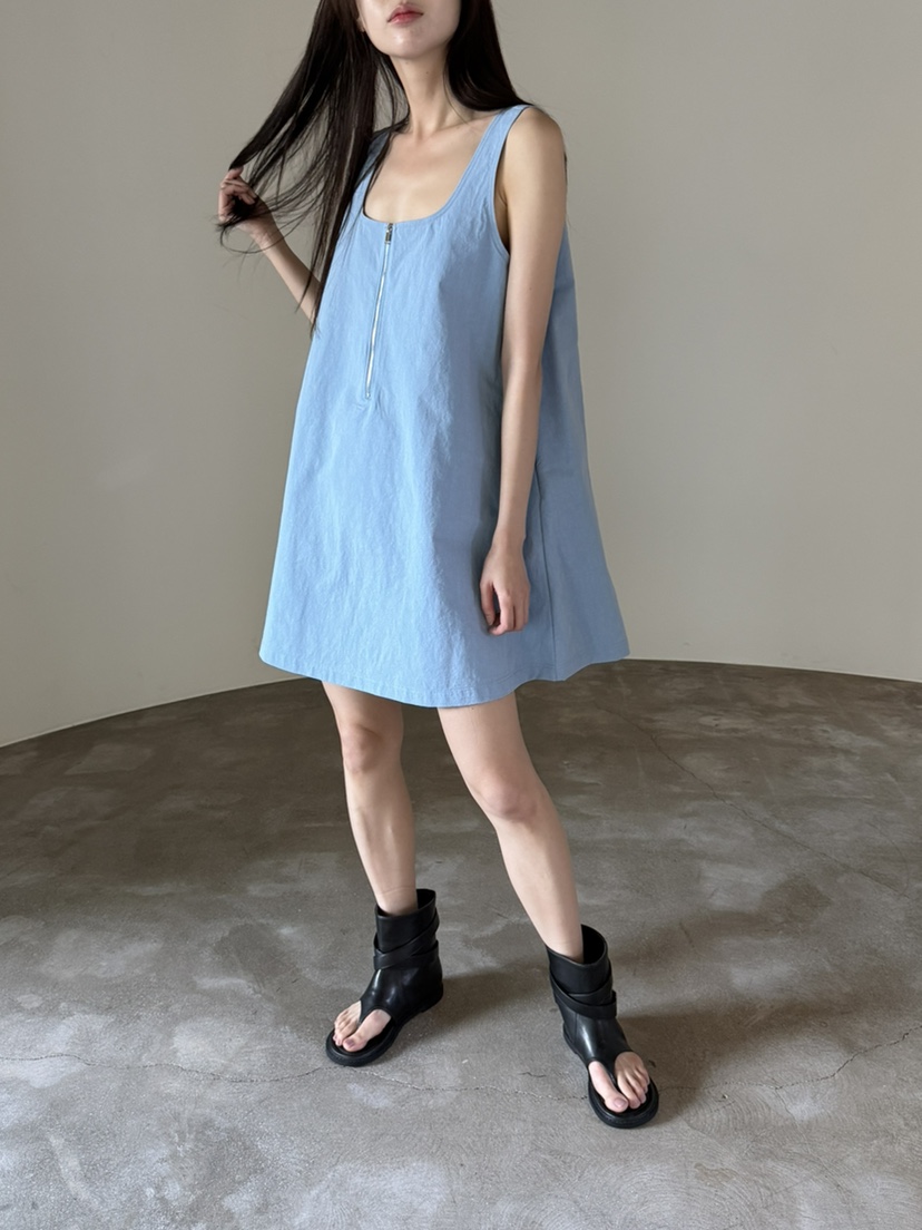 FOSET韓國東大門代購女士新款時尚推薦26夏季職業連衣裙雙面FOSET連衣裙