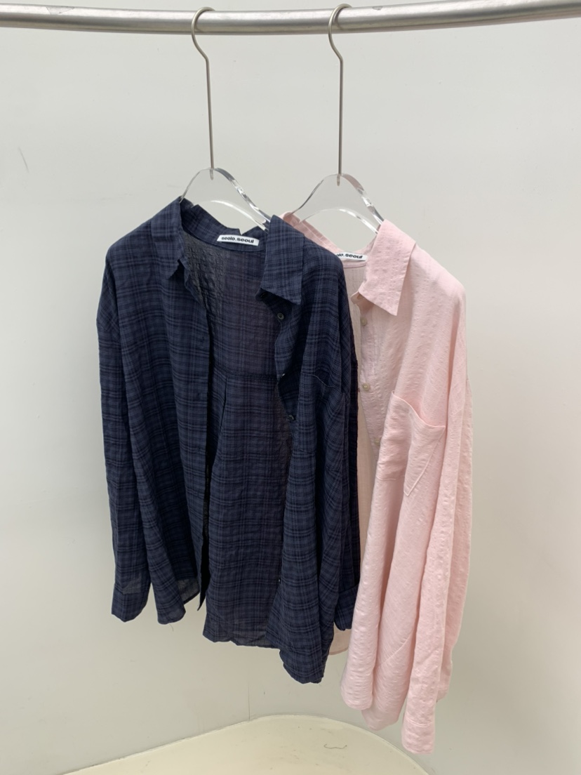 SEOLO韓國東大門直郵女士新品時尚26春夏襯衫蕾絲衫不含內搭Seolo seoul襯衫/蕾絲衫