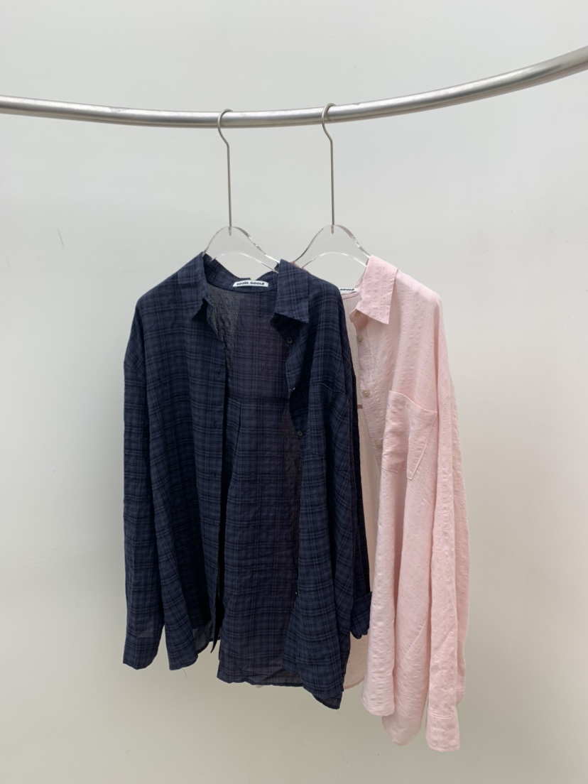 SEOLO韓國東大門直郵女士新品時尚26春夏襯衫蕾絲衫不含內搭Seolo seoul襯衫/蕾絲衫