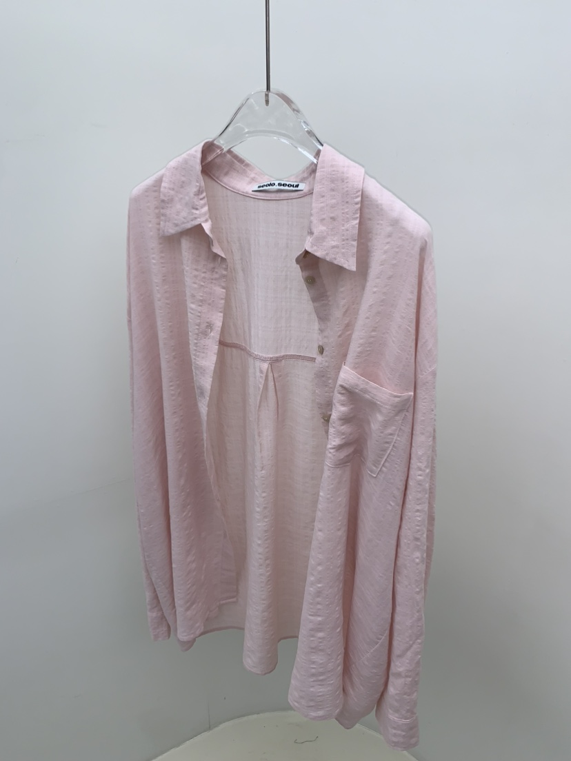 SEOLO韓國東大門直郵女士新品時尚26春夏襯衫蕾絲衫不含內搭Seolo seoul襯衫/蕾絲衫圖色1