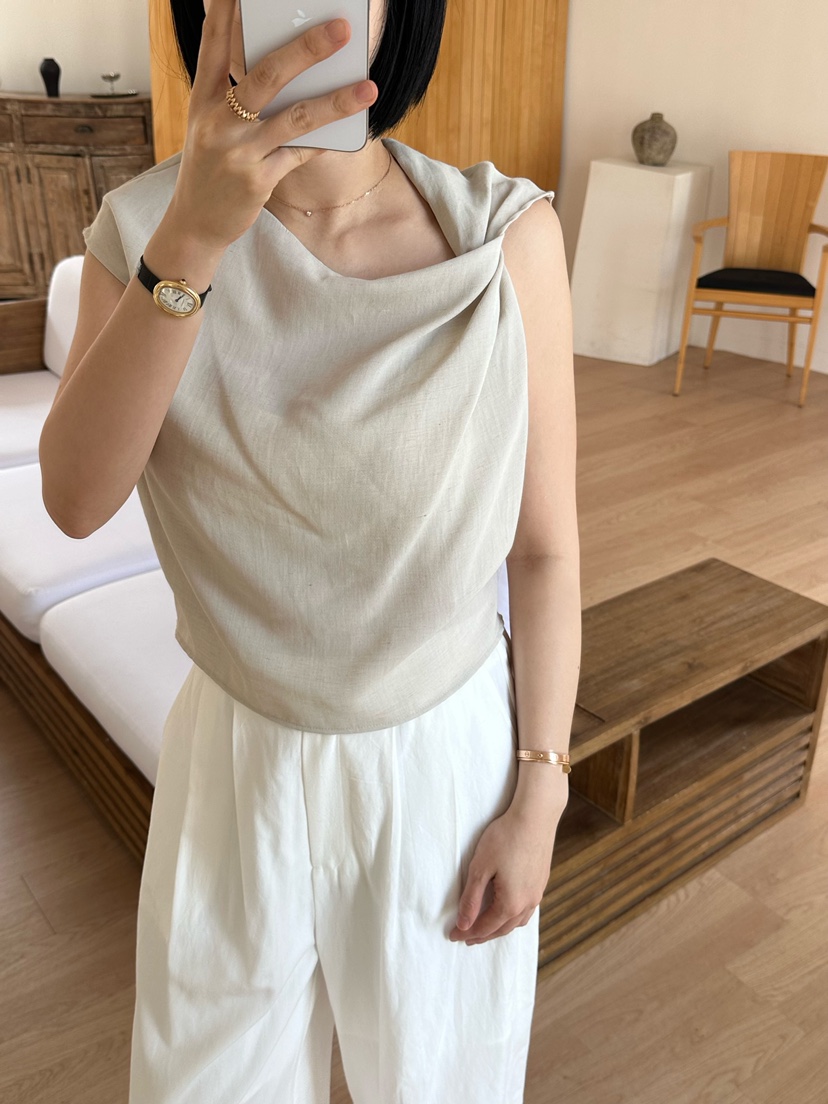 LE VASE韓國直郵女裝新品26春夏熱賣職業時尚推薦吊帶背心LE VASE吊帶/背心