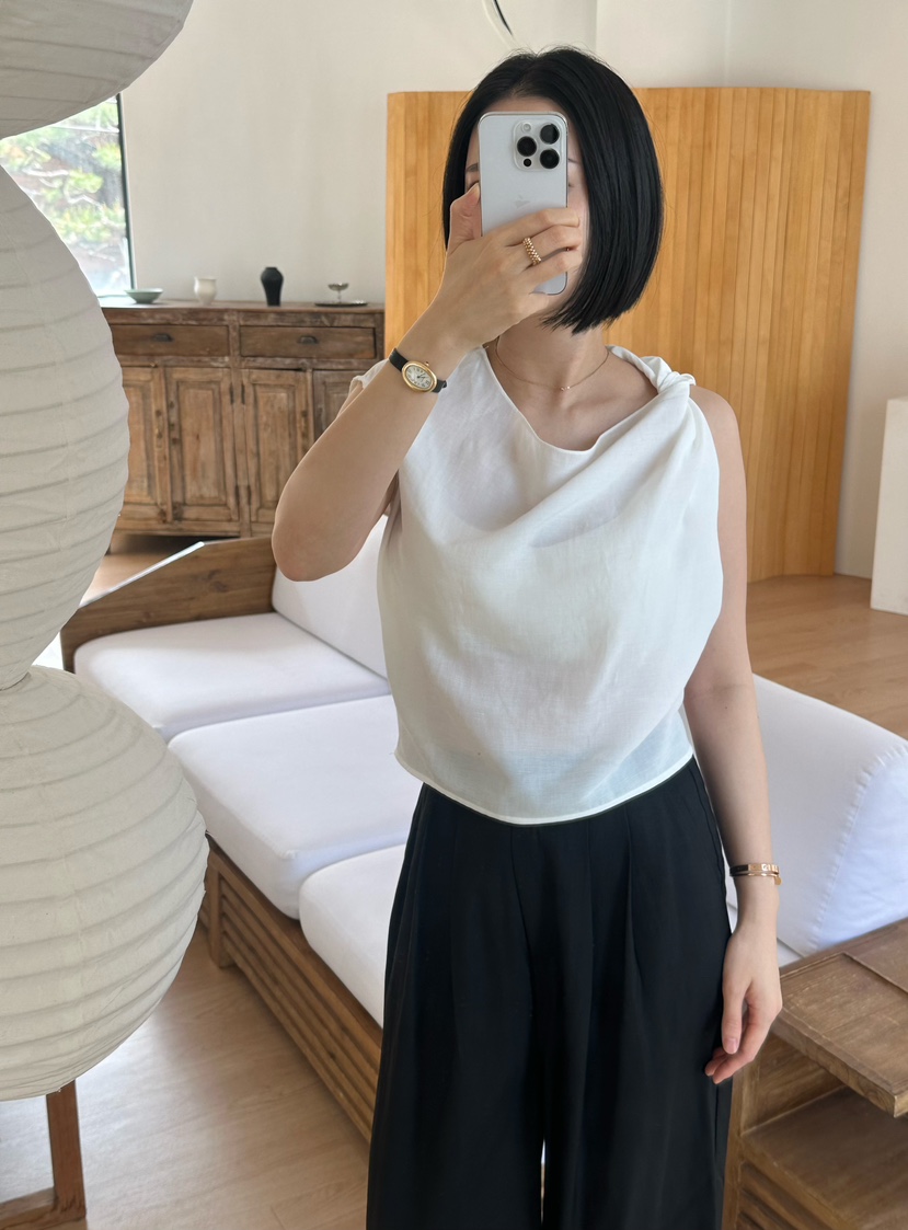 LE VASE韓國直郵女裝新品26春夏熱賣職業時尚推薦吊帶背心LE VASE吊帶/背心