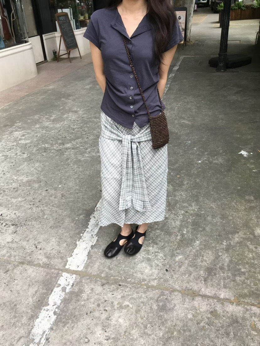 MINIMUZE韓國直郵女士新品休閑推薦熱賣26夏季職業26春夏長裙MINIMUZE長裙
