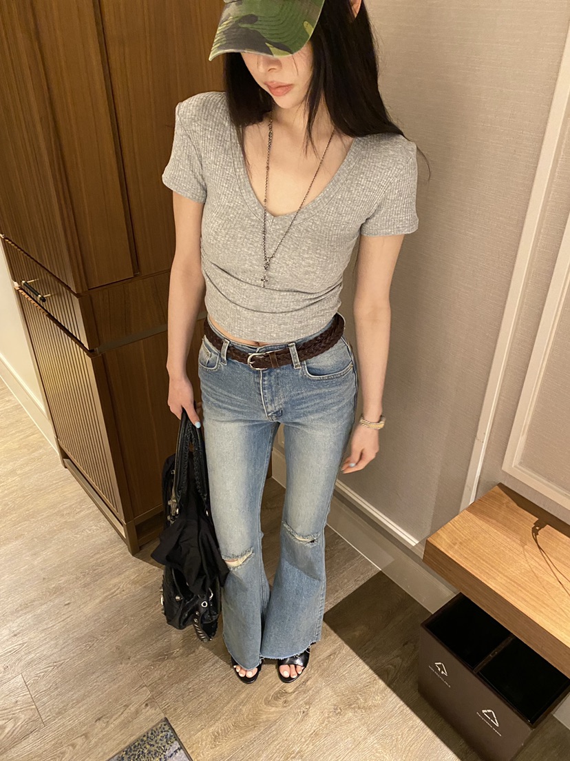 FOUREIGHT韓國代購女士新品26春夏熱賣休閑26夏季T恤兔子FOUR EIGHTT恤