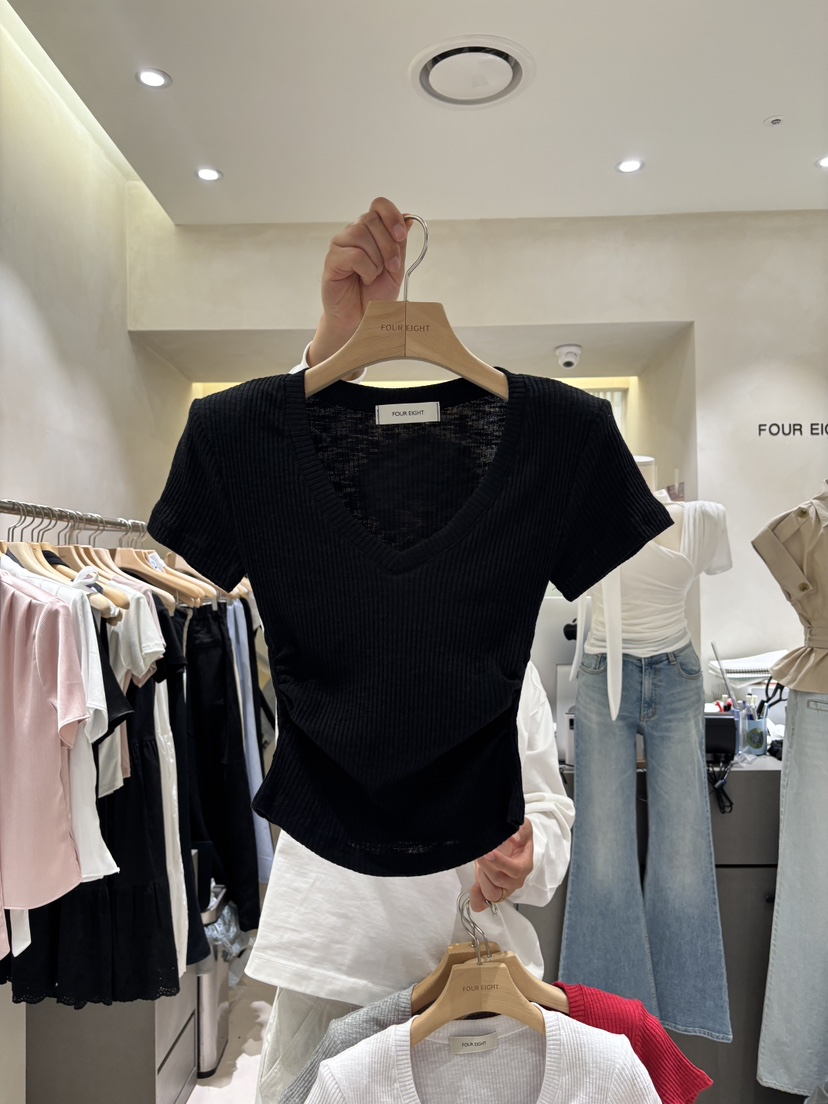 FOUREIGHT韓國代購女士新品26春夏熱賣休閑26夏季T恤兔子FOUR EIGHTT恤圖色4