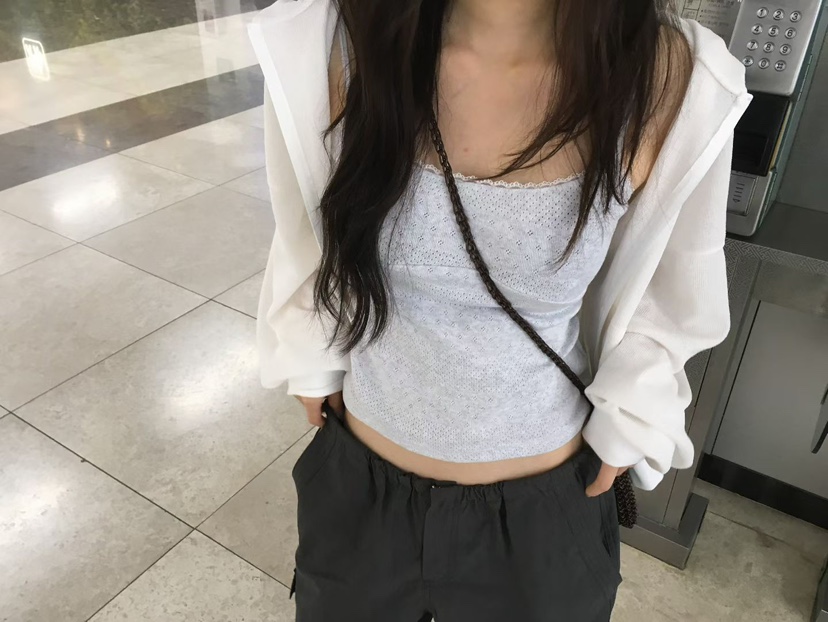 MINIMUZE韓國直郵實拍女裝新品26夏季熱賣休閑推薦吊帶背心MINIMUZE吊帶/背心