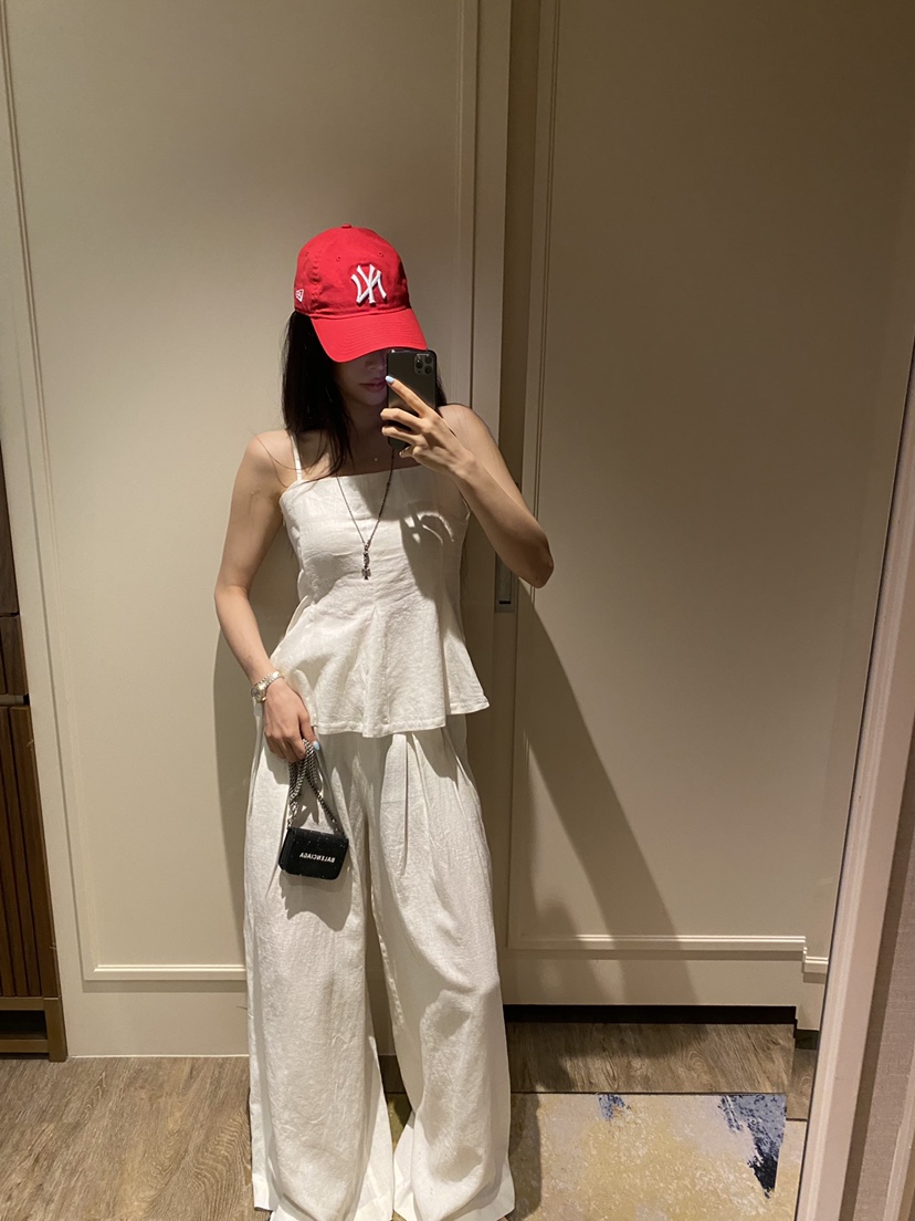 FOUREIGHT韓國直郵女士新品推薦人氣休閑熱賣休閑褲亞麻布FOUR EIGHT休閑褲
