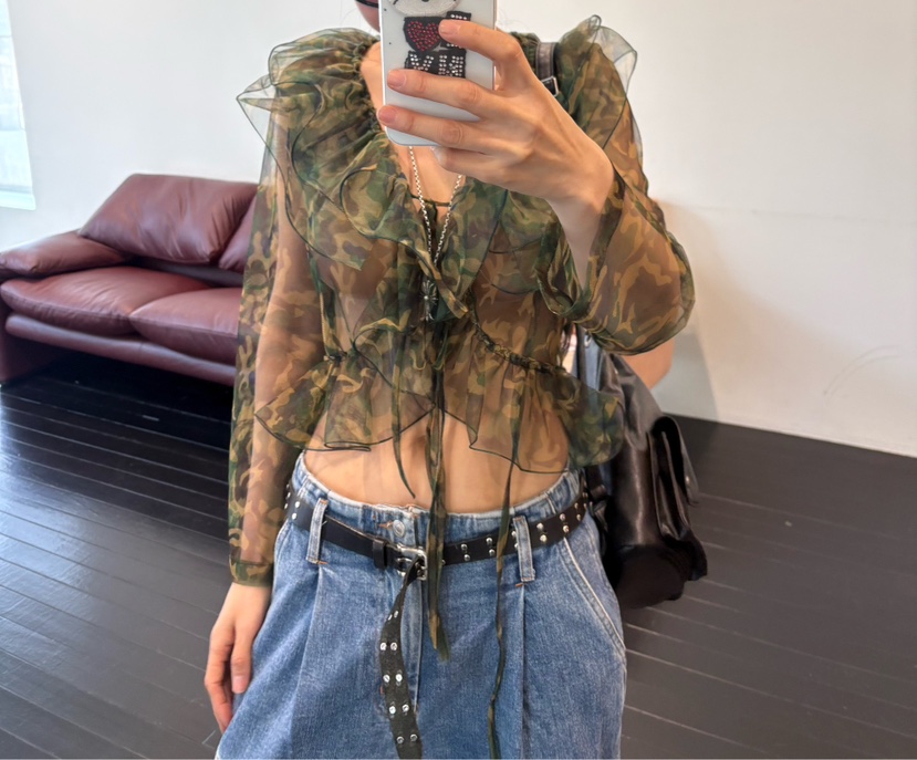PLATFORM-L韓國直郵實拍女士新款熱賣襯衫蕾絲衫羊毛衫開襟PLATFORM襯衫/蕾絲衫