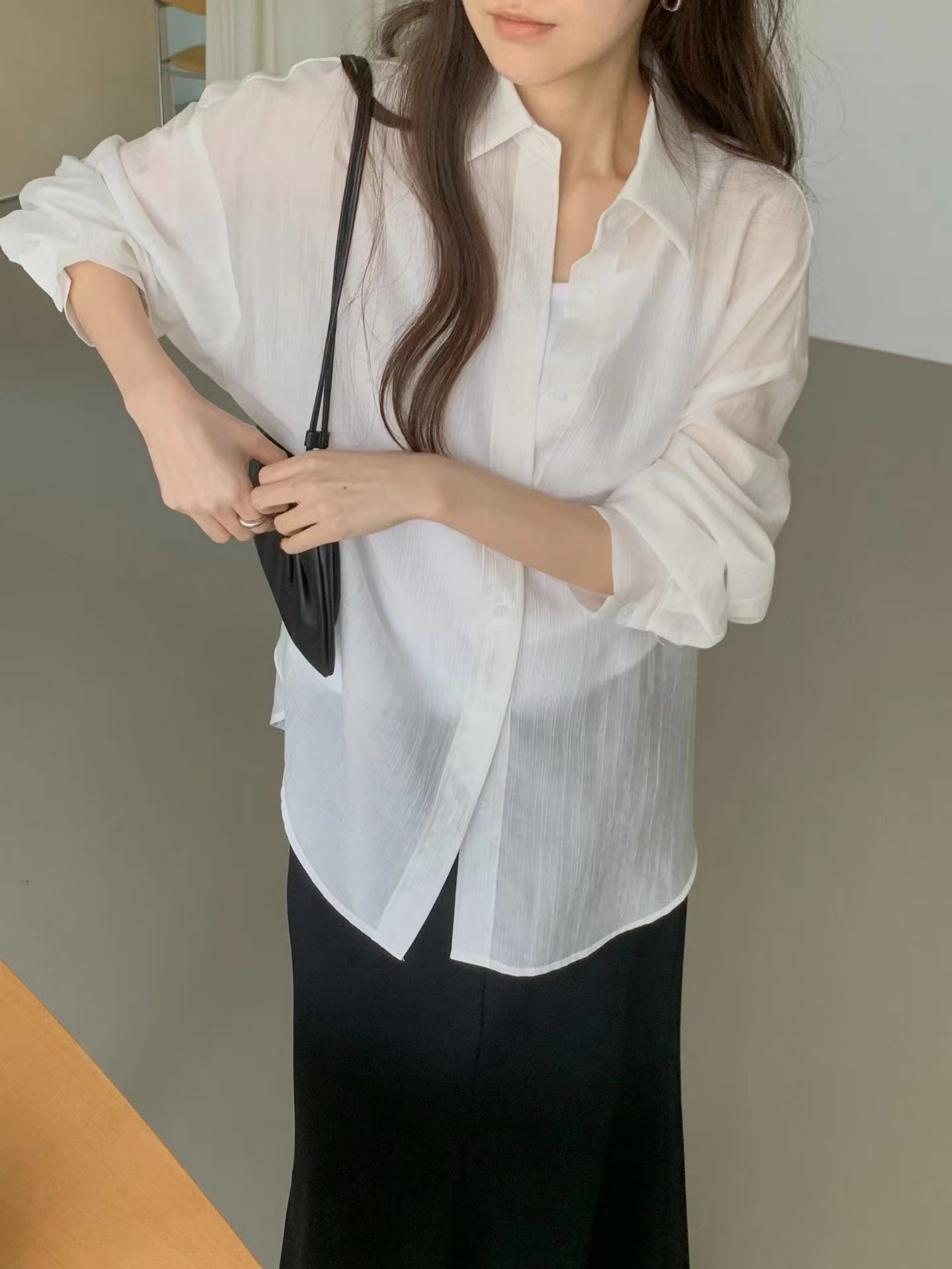 PROPER 프로퍼韓國代購女士新品熱賣休閑職業襯衫蕾絲衫PROPER 프로퍼襯衫/蕾絲衫圖色1