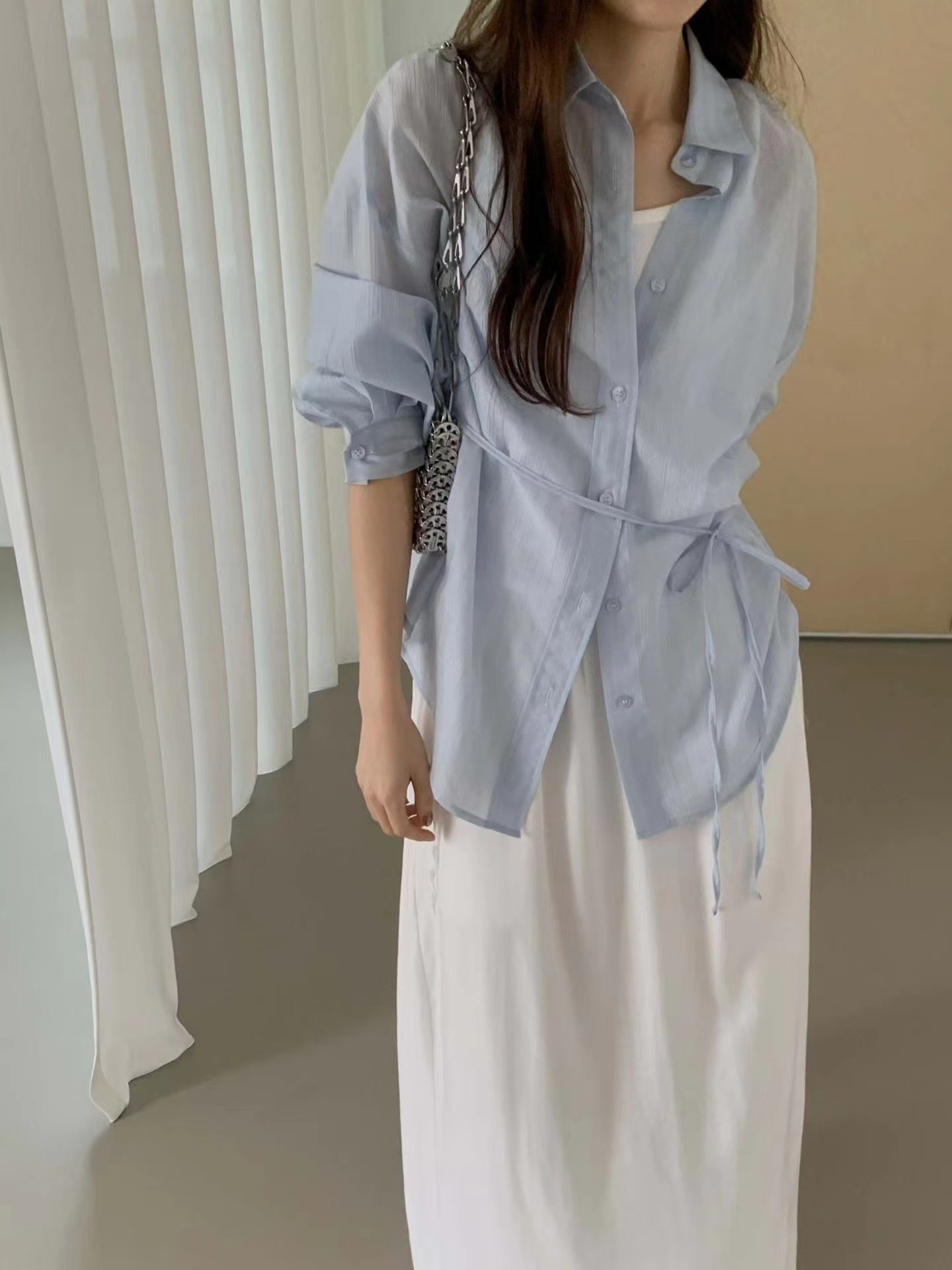 PROPER 프로퍼韓國代購女士新品熱賣休閑職業襯衫蕾絲衫PROPER 프로퍼襯衫/蕾絲衫圖色2