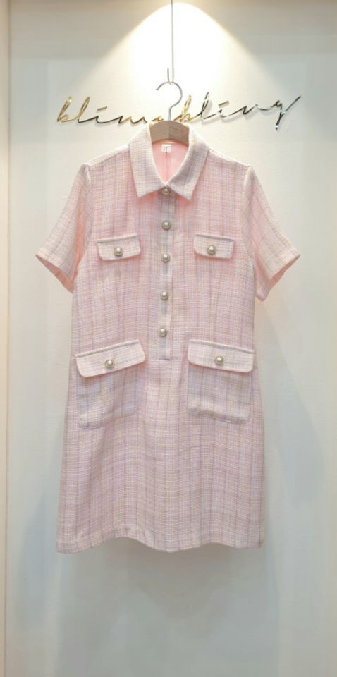 BLING BLING-S/RICO韓國東大門代購女士新品26春夏連衣裙口袋BLING BLING-S/RICO連衣裙圖色1