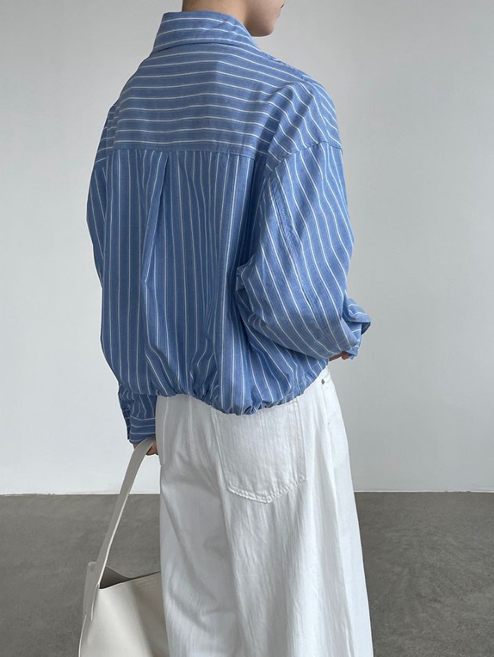 STAY HERE韓國代購女裝新款人氣時尚26夏季休閑襯衫蕾絲衫STAY HERE襯衫/蕾絲衫