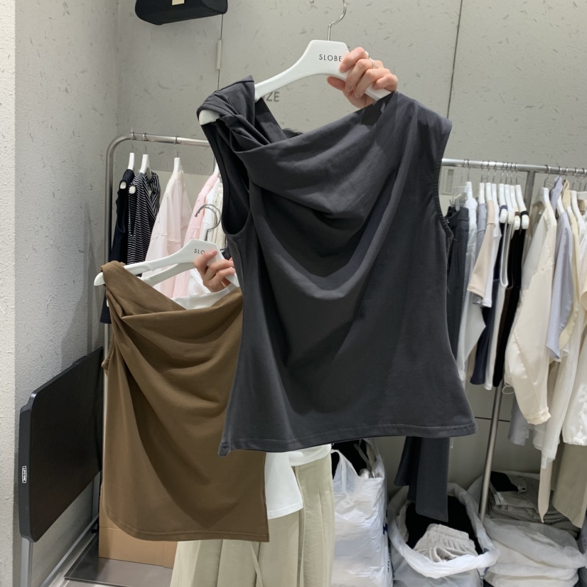 BRONZE韓國東大門代購女裝新品人氣熱賣26夏季職業吊帶背心BRONZE吊帶/背心圖色2