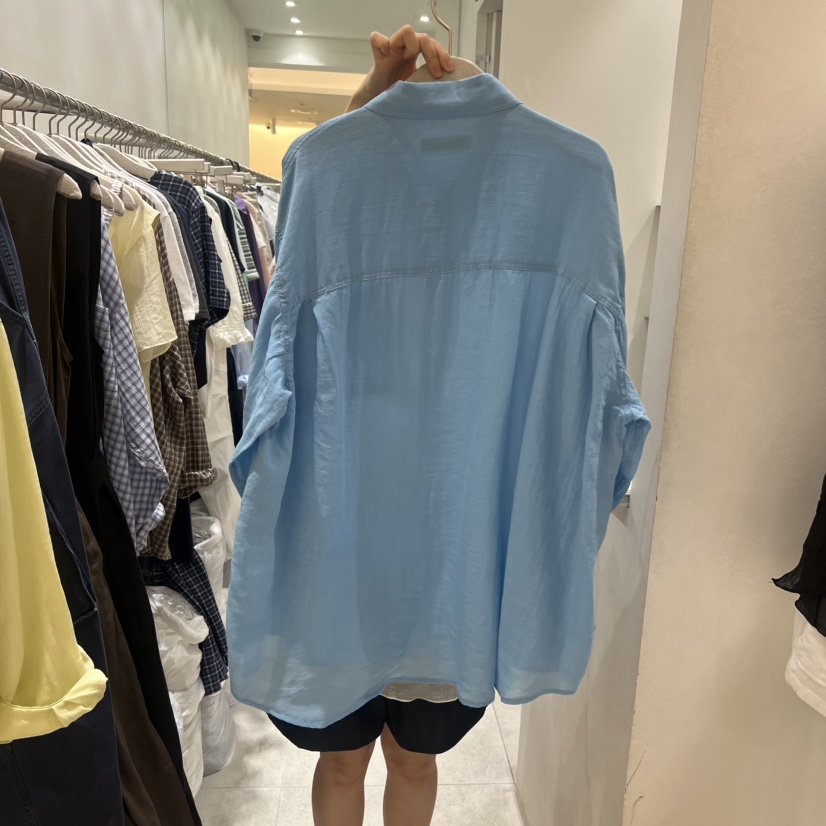 ASOME韓國東大門直郵女士新品人氣襯衫蕾絲衫不含內搭亞麻A.SOME襯衫/蕾絲衫