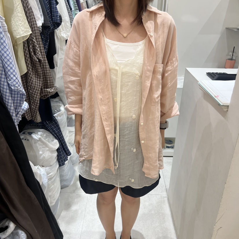 ASOME韓國東大門直郵女士新品人氣襯衫蕾絲衫不含內搭亞麻A.SOME襯衫/蕾絲衫圖色3