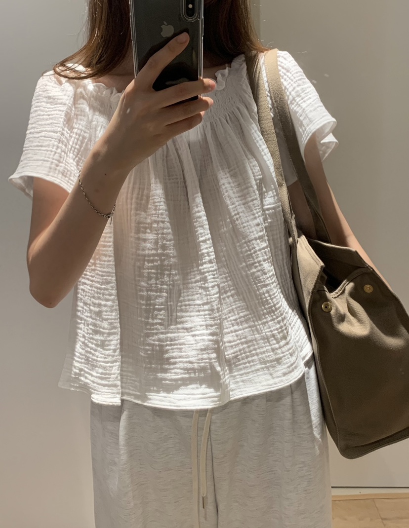 GABRIELLE東大門實拍韓國女裝新款推薦26春夏26夏季襯衫蕾絲衫GABRIELLE襯衫/蕾絲衫