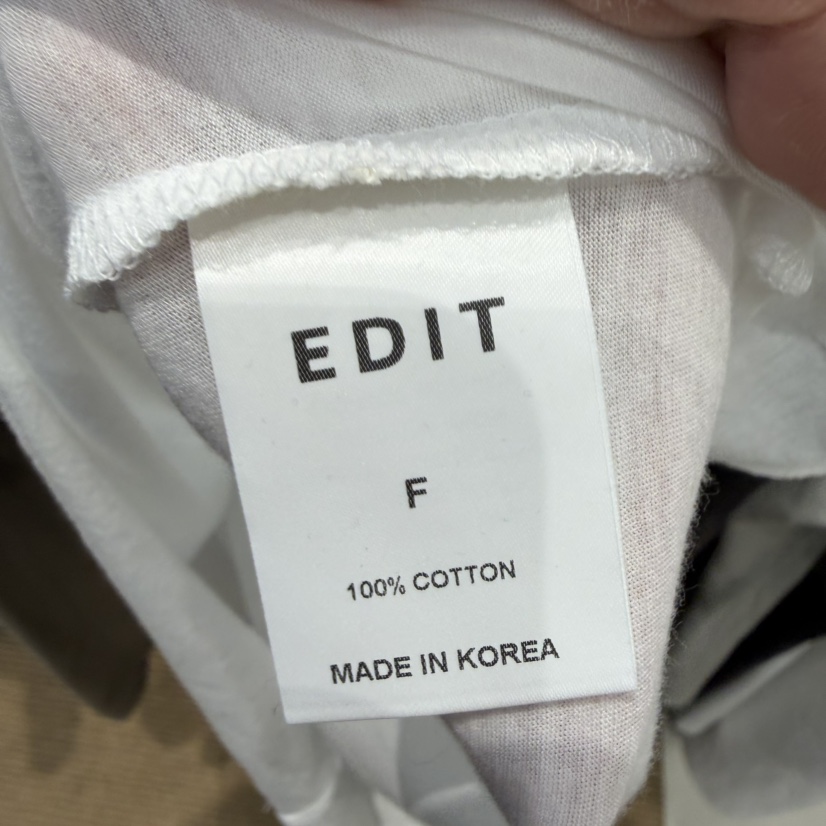 EDIT韓國東大門直郵女裝新品休閑推薦熱賣時尚職業長袖T恤EDIT長袖T恤