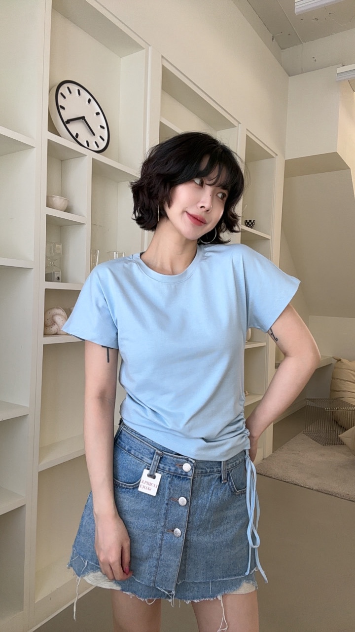 LUMIPLE東大門實拍韓國女士新品熱賣時尚推薦26夏季人氣T恤LUMIPLET恤