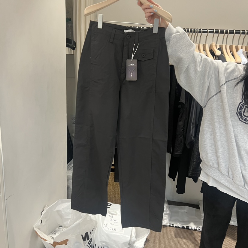 LE BUTTER韓國直郵實拍女裝新款26春夏休閑推薦休閑褲口袋LE BUTTER休閑褲圖色1