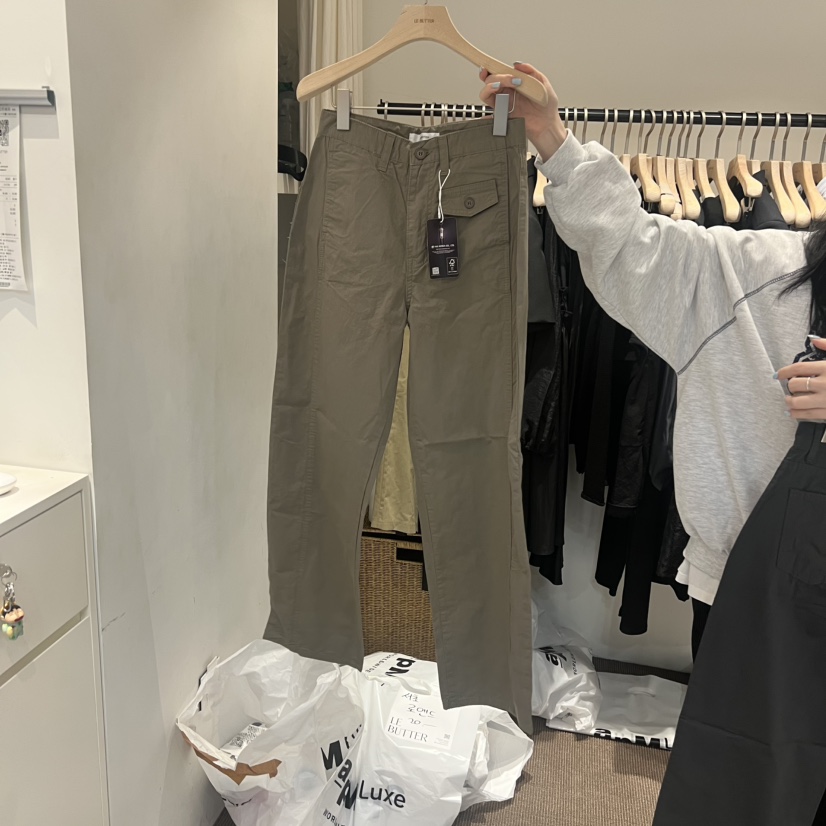 LE BUTTER韓國直郵實拍女裝新款26春夏休閑推薦休閑褲口袋LE BUTTER休閑褲圖色2