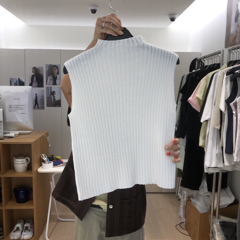 THE STARDUST東大門實拍韓國女裝新品職業吊帶背心無袖針織衫THE STARDUST吊帶/背心
