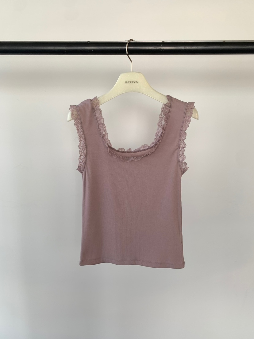 UNDERSON韓國直郵實拍女士新品人氣熱賣職業吊帶背心蕾絲UNDERSON吊帶/背心圖色2