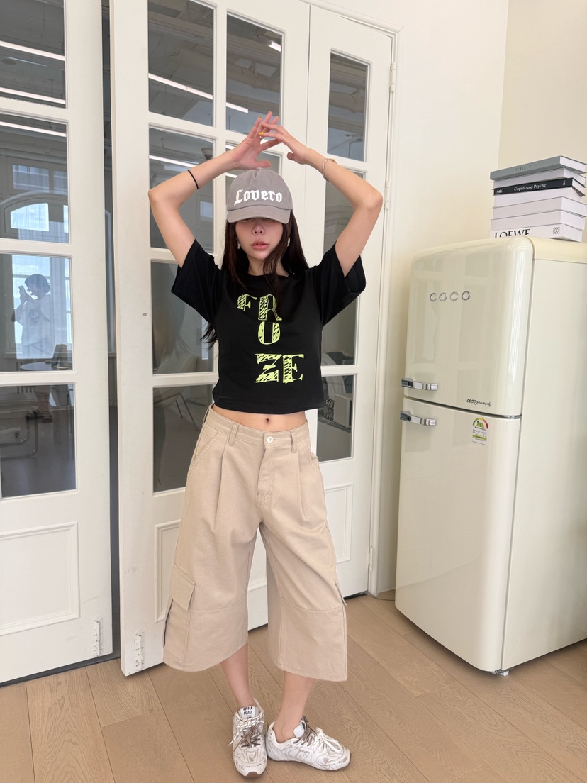 LUMIPLE韓國直郵女裝新品職業熱賣26春夏時尚26夏季休閑T恤LUMIPLET恤
