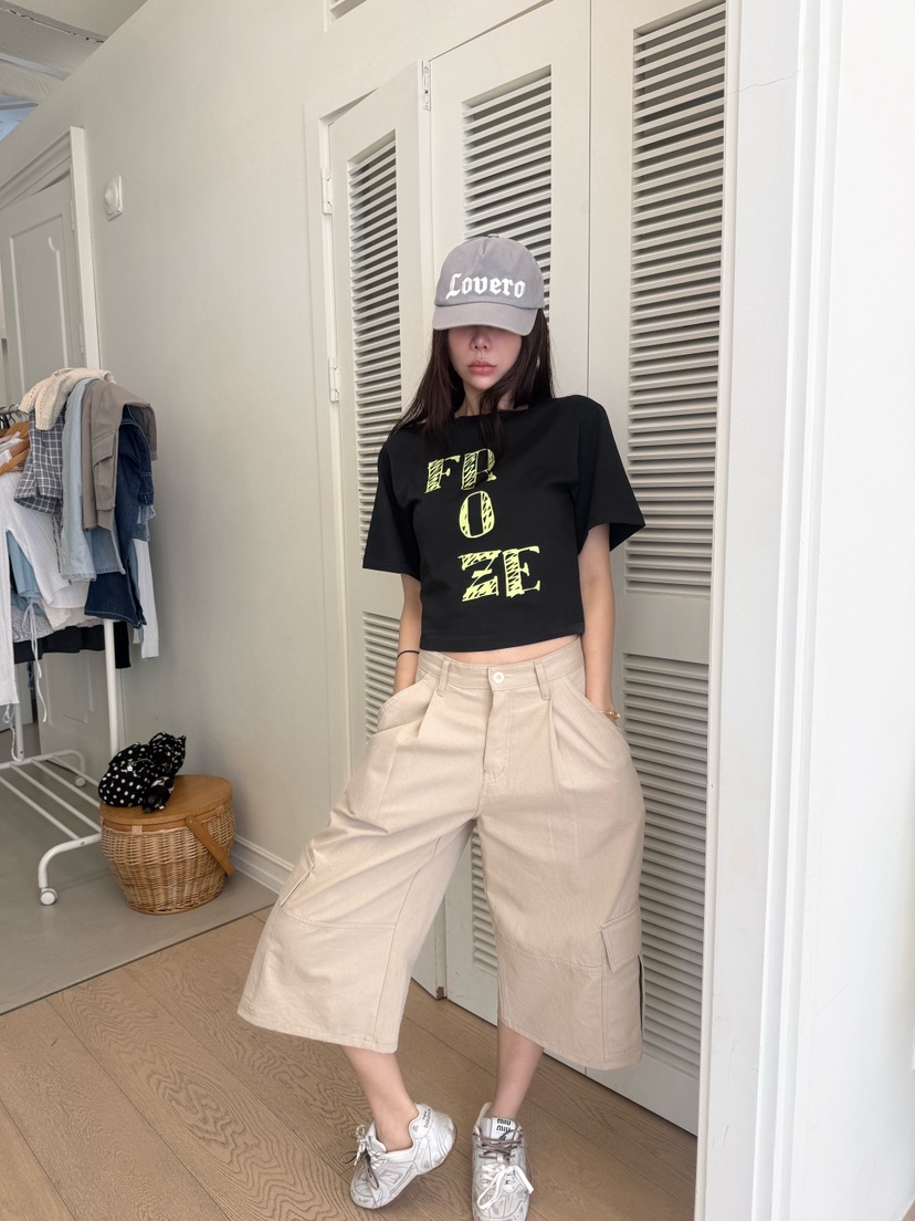 LUMIPLE韓國直郵女裝新品職業熱賣26春夏時尚26夏季休閑T恤LUMIPLET恤