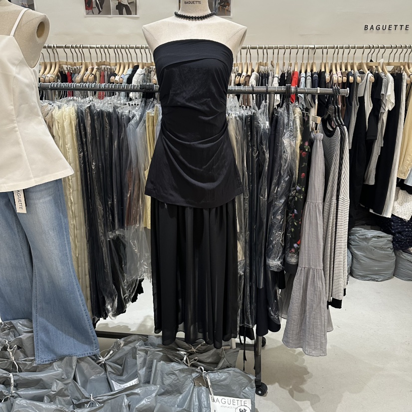 BAGUETTE-P韓國代購女士新品26春夏職業休閑26夏季連衣裙BAGUETTE-P連衣裙圖色2