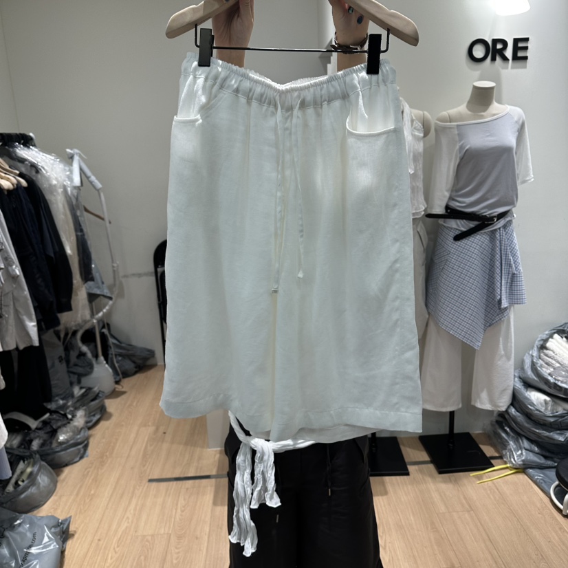 ORE-P東大門實拍韓國女裝新款熱賣人氣休閑26夏季短褲亞麻ORE短褲圖色1