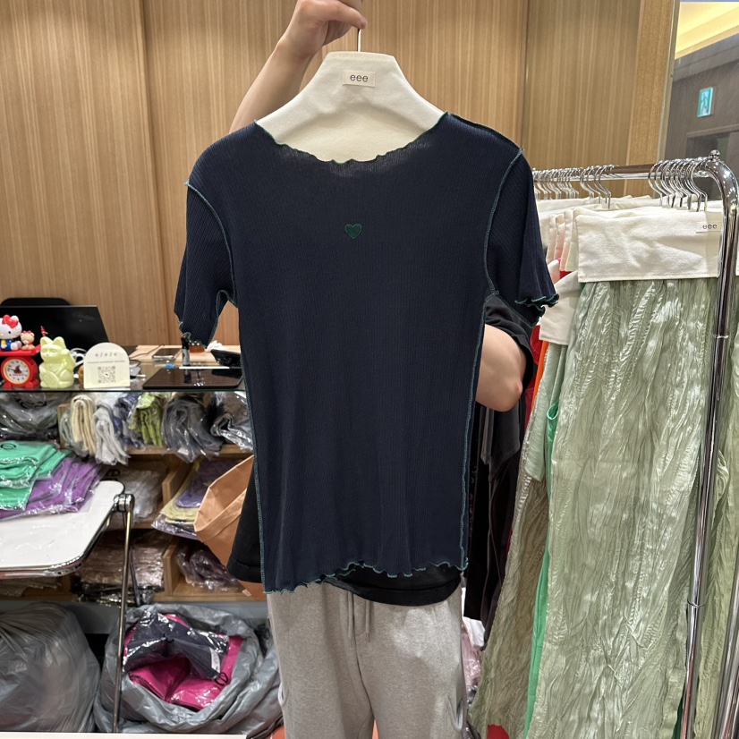 EEE韓國東大門直郵女裝新款26夏季時尚26春夏推薦職業T恤EEET恤圖色2