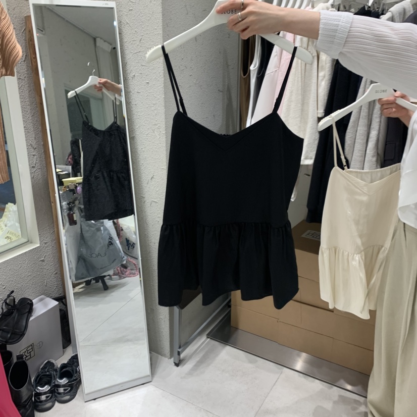 BRONZE韓國直郵實拍女士新品熱賣26夏季職業休閑吊帶背心BRONZE吊帶/背心圖色1