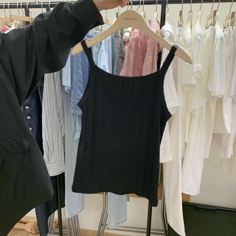 SPAGHETTI韓國東大門代購女士新品推薦熱賣26春夏吊帶背心spaghetti吊帶/背心圖色4