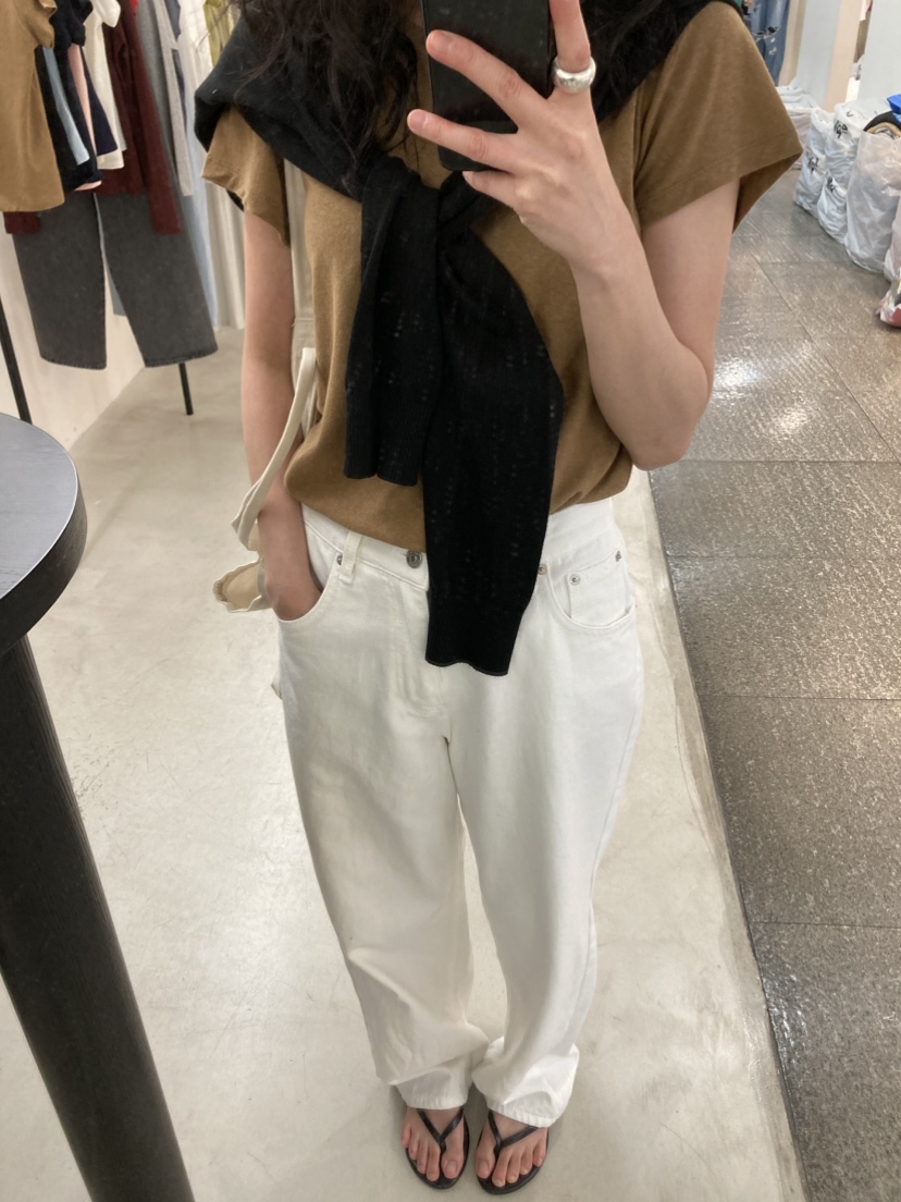 MYOS韓國代購女士新款推薦休閑26夏季時尚職業T恤天然亞麻MYOST恤