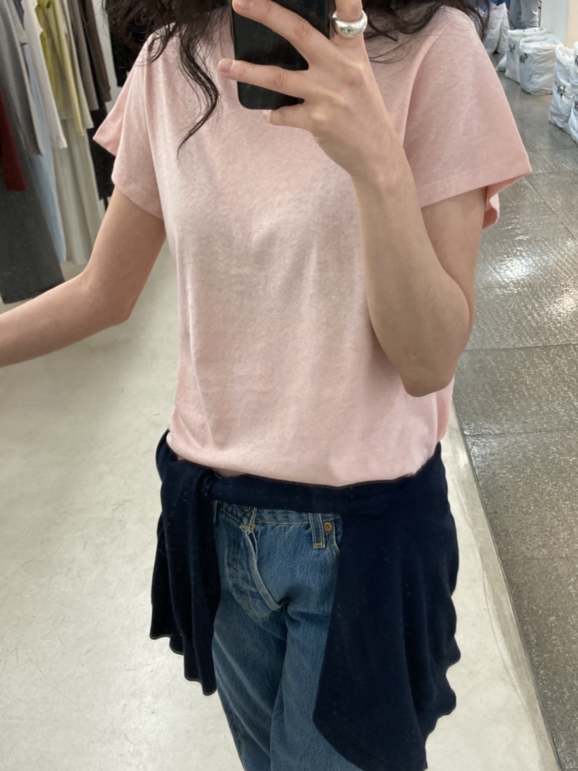 MYOS韓國代購女士新款推薦休閑26夏季時尚職業T恤天然亞麻MYOST恤