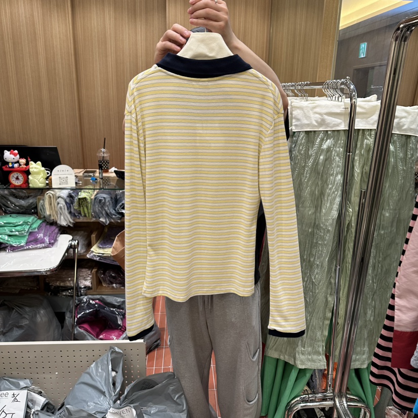 EEE東大門實拍韓國女士新款時尚熱賣26夏季推薦職業長袖T恤EEE長袖T恤