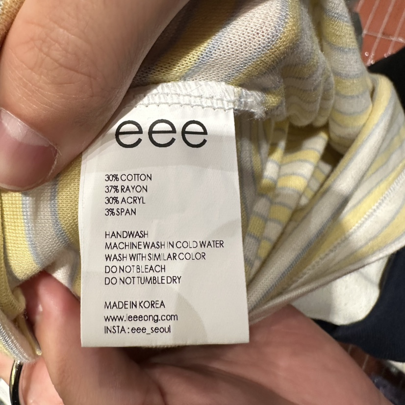 EEE東大門實拍韓國女士新款時尚熱賣26夏季推薦職業長袖T恤EEE長袖T恤