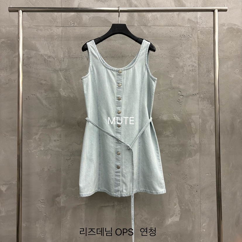 MUTE-P東大門實拍韓國女裝新品26春夏推薦熱賣連衣裙含腰帶MUTE連衣裙圖色1