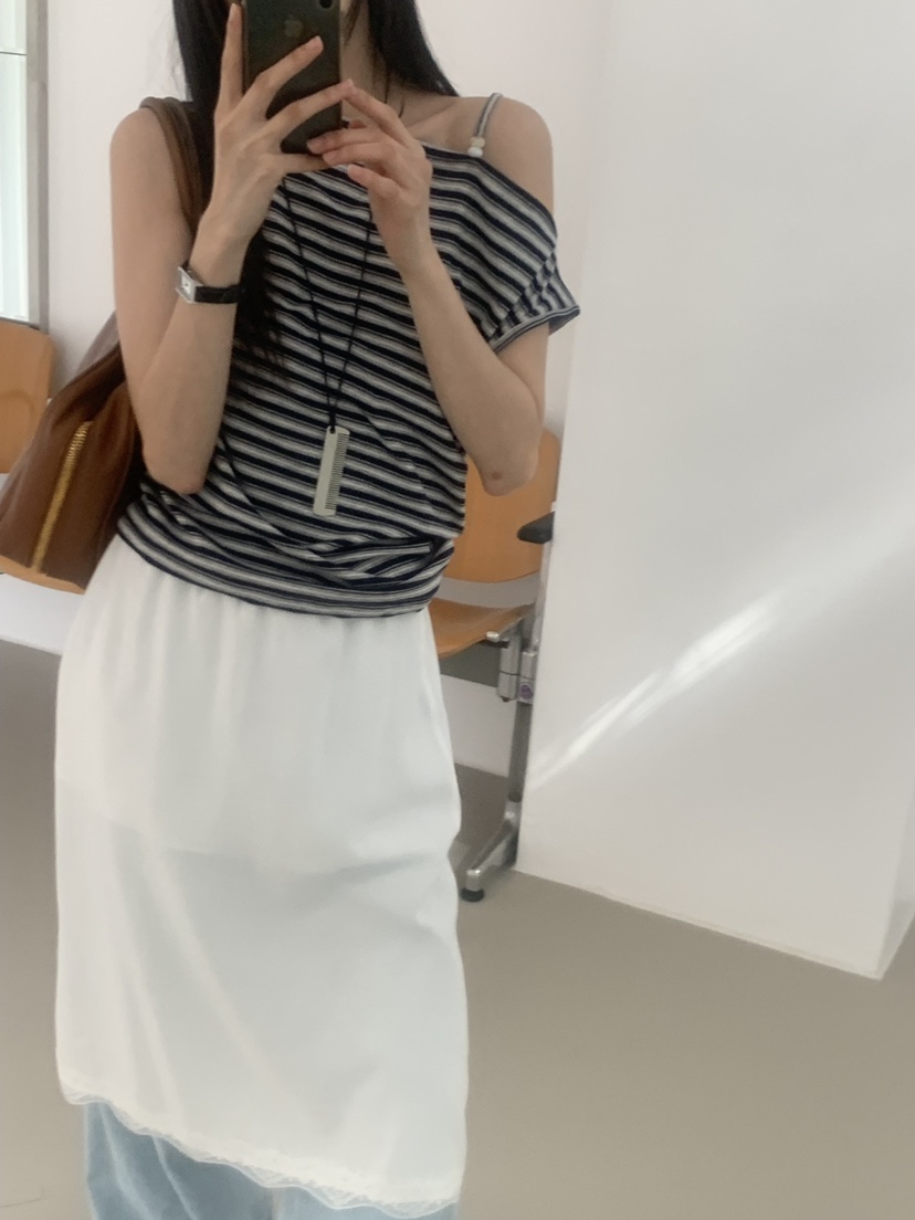 TRUE韓國直郵實拍女士新品時尚休閑推薦26春夏人氣T恤串珠TRUET恤
