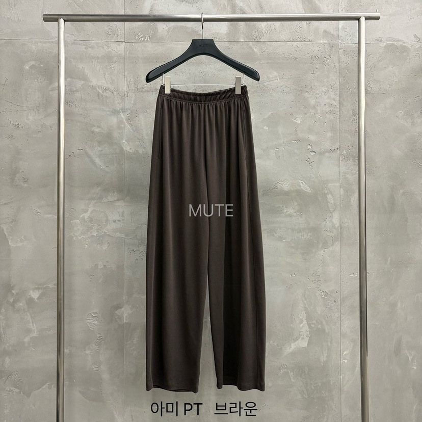 MUTE-P韓國代購女士新款人氣26夏季時尚職業26春夏休閑褲MUTE休閑褲圖色3棕色