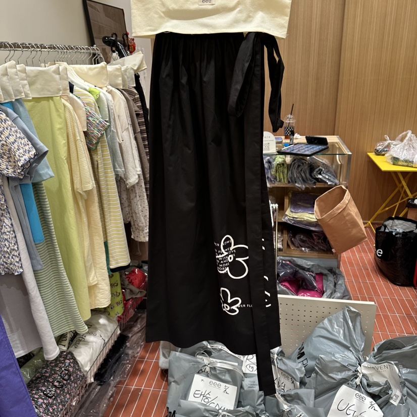 EEE韓國代購女裝新款時尚熱賣職業26夏季26春夏休閑推薦長裙EEE長裙圖色2