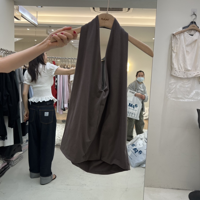 FLAUNT韓國代購女士新款熱賣休閑人氣推薦職業時尚吊帶背心FLAUNT吊帶/背心圖色3