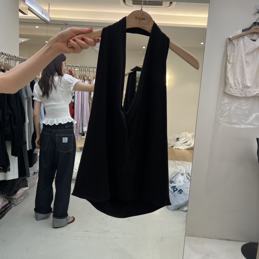 FLAUNT韓國代購女士新款熱賣休閑人氣推薦職業時尚吊帶背心FLAUNT吊帶/背心圖色4