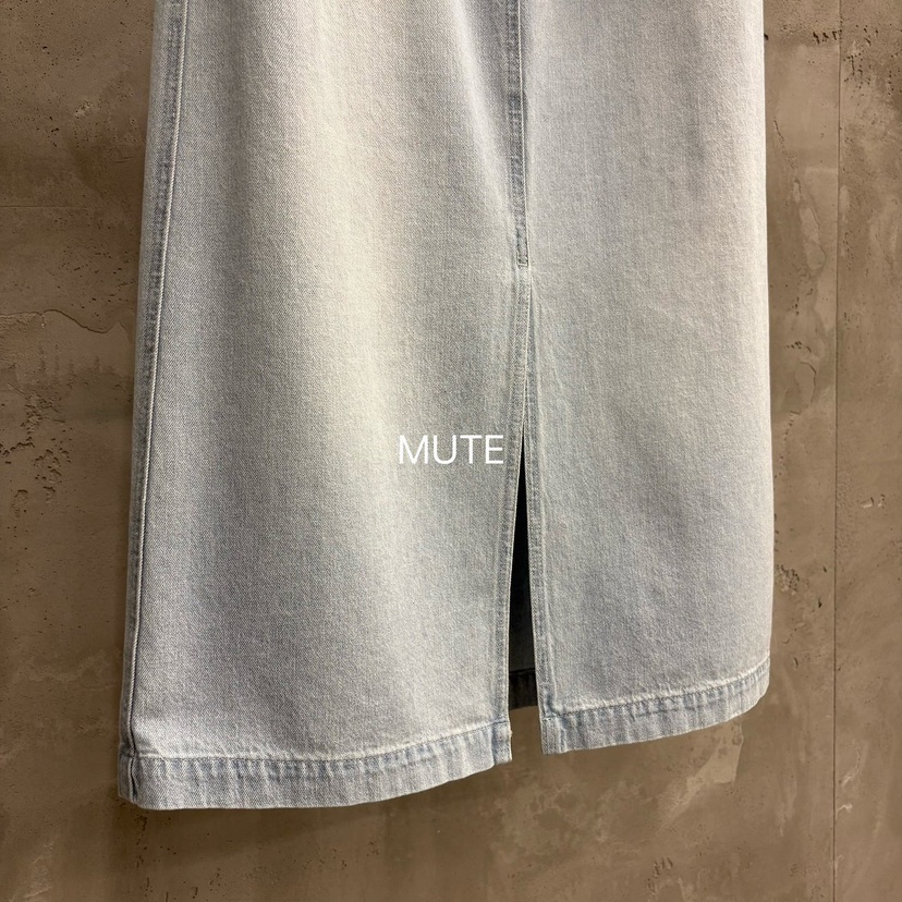 MUTE-P韓國東大門直郵女士新款推薦26夏季熱賣職業休閑長裙MUTE長裙