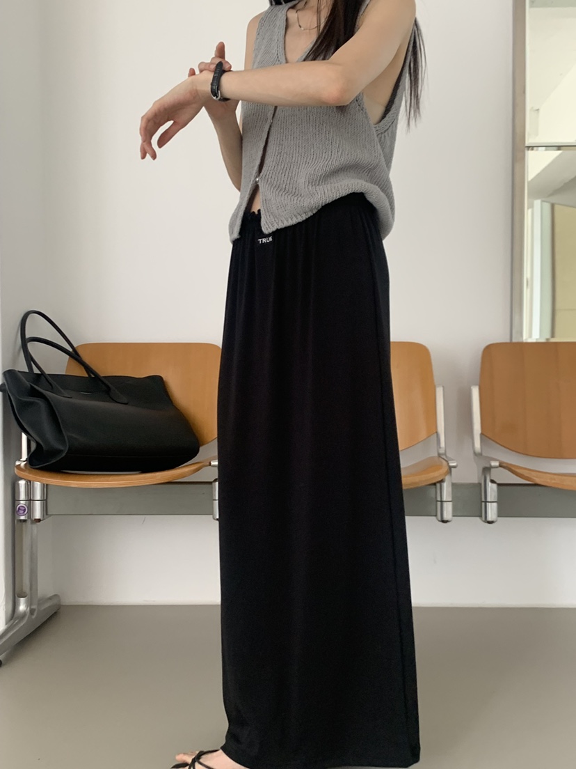 TRUE韓國代購女士新款休閑26春夏職業時尚26夏季熱賣長裙TRUE長裙