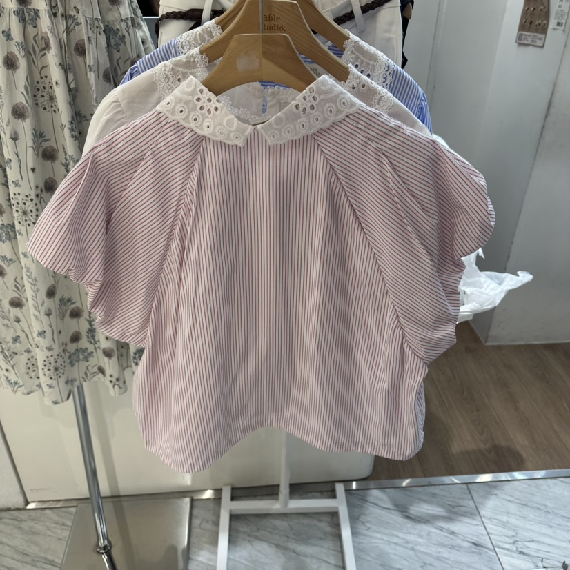 ABLESTUDIO東大門實拍韓國女士新品時尚推薦26夏季襯衫蕾絲衫ABLESTUDIO襯衫/蕾絲衫