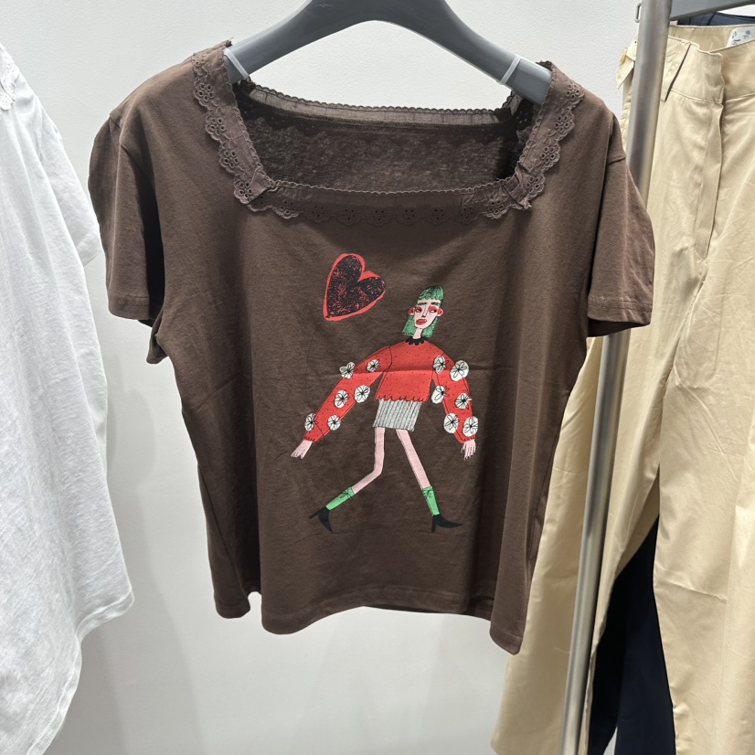 TARABY MOTION韓國直郵女裝新品時尚推薦26春夏熱賣26夏季T恤TARABY MOTIONT恤圖色2